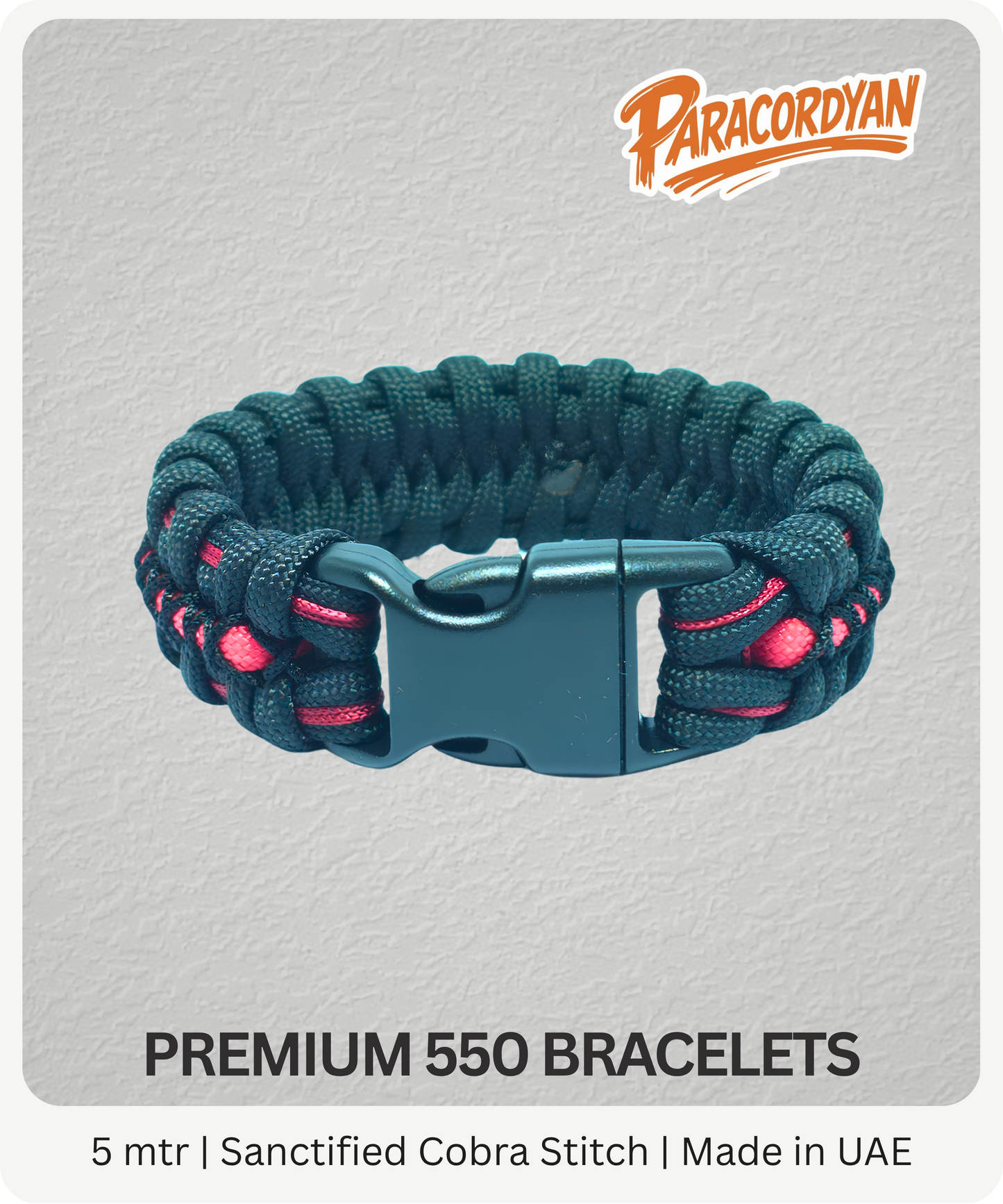 The Sanctified Cobra Paracord Bracelet