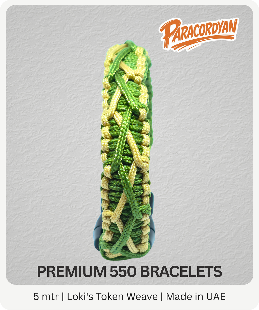 Loki's Token Weave – Premium 550 Paracord Bracelet
