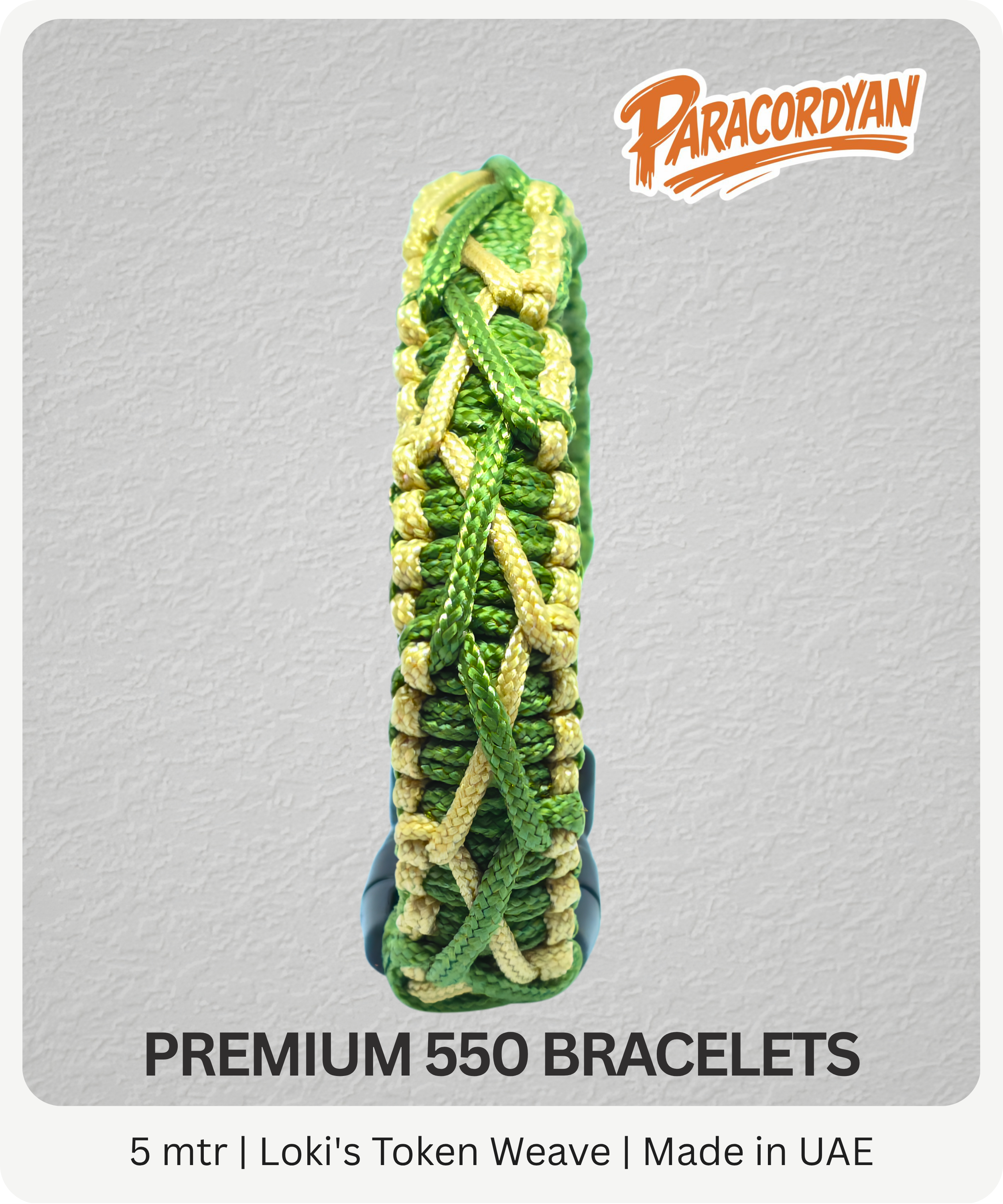 Loki's Token Weave – Premium 550 Paracord Bracelet