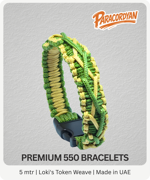 Loki's Token Weave – Premium 550 Paracord Bracelet