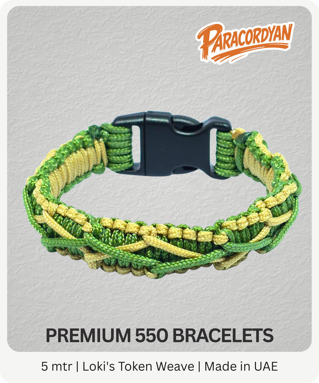 Loki's Token Weave – Premium 550 Paracord Bracelet
