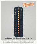 Sanctified Cobra Stitch – Premium 550 Paracord Bracelet