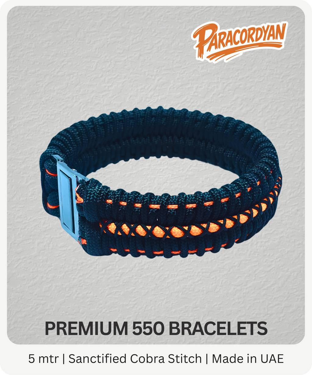 Sanctified Cobra Stitch – Premium 550 Paracord Bracelet