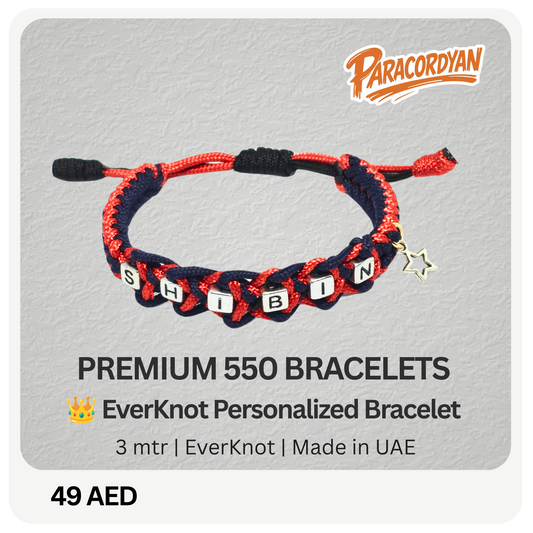Ever knot Custom Braided Bracelets for Men Women Handmade Rope Paracord Bracelet Cool String Friendship Bracelet Adjustable, 11 inches, Nylon, with letter gemstone