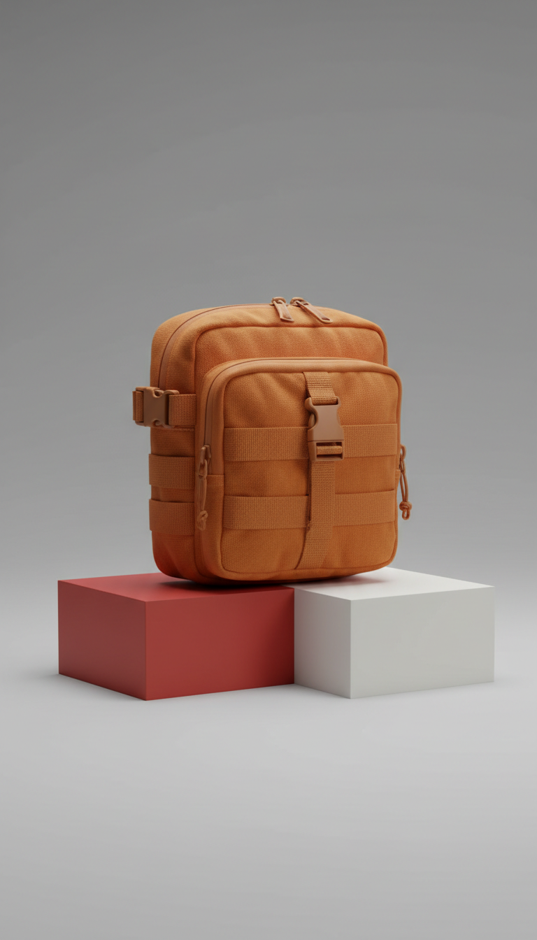 Alert Orange Modular Pouch for Quick Access