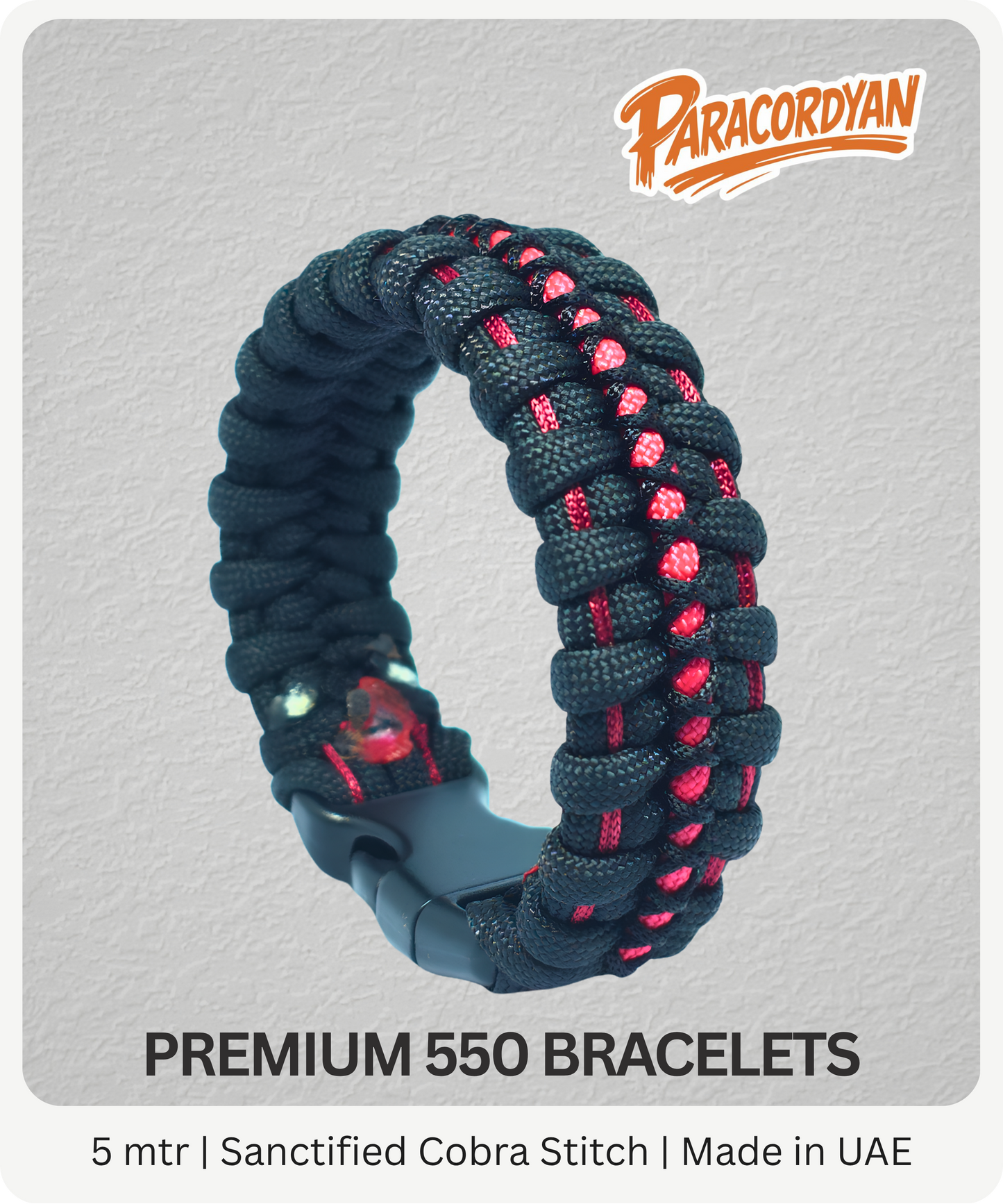 The Sanctified Cobra Paracord Bracelet