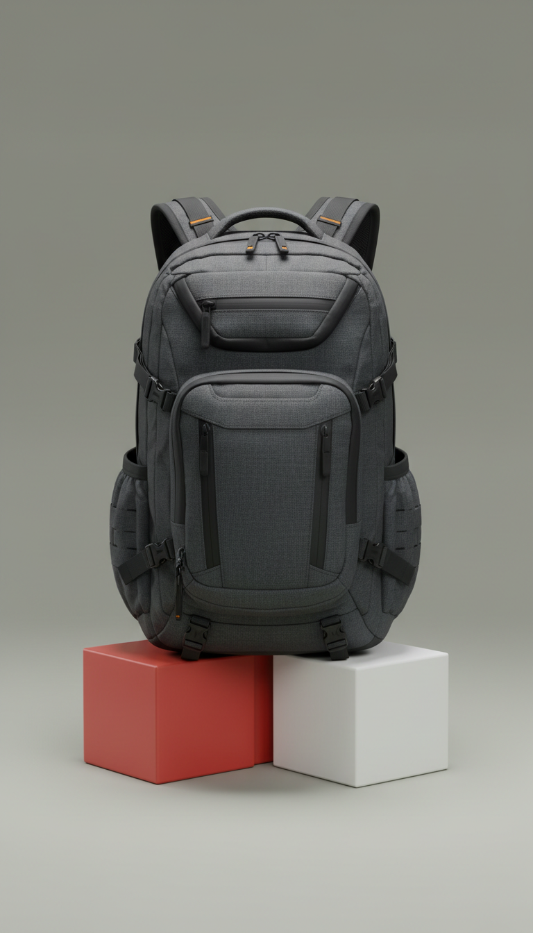 Stealth Tactical Backpack with Reinforced Seams