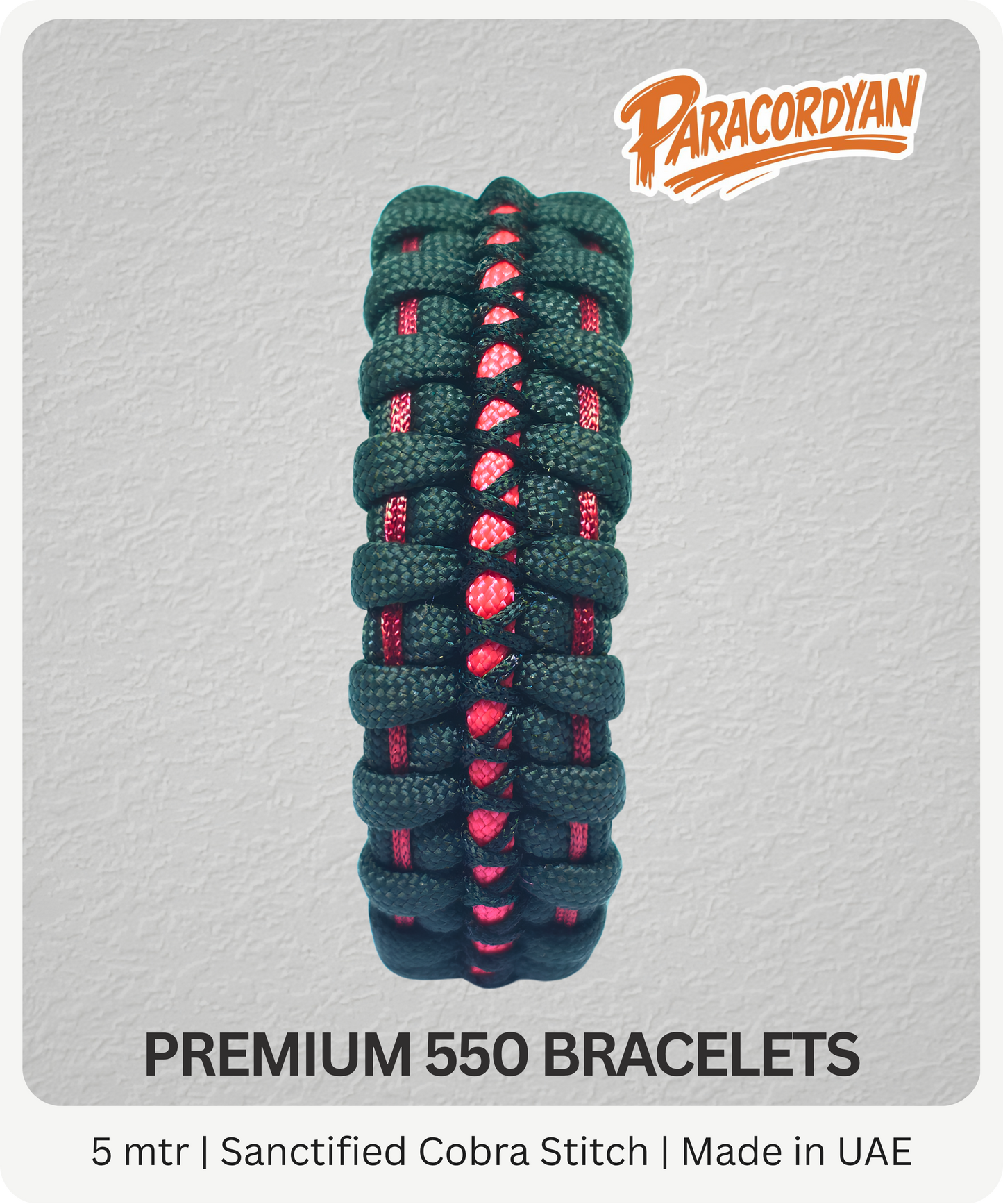 The Sanctified Cobra Paracord Bracelet