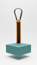 Tactical Paracord Keychain with Steel Carabiner