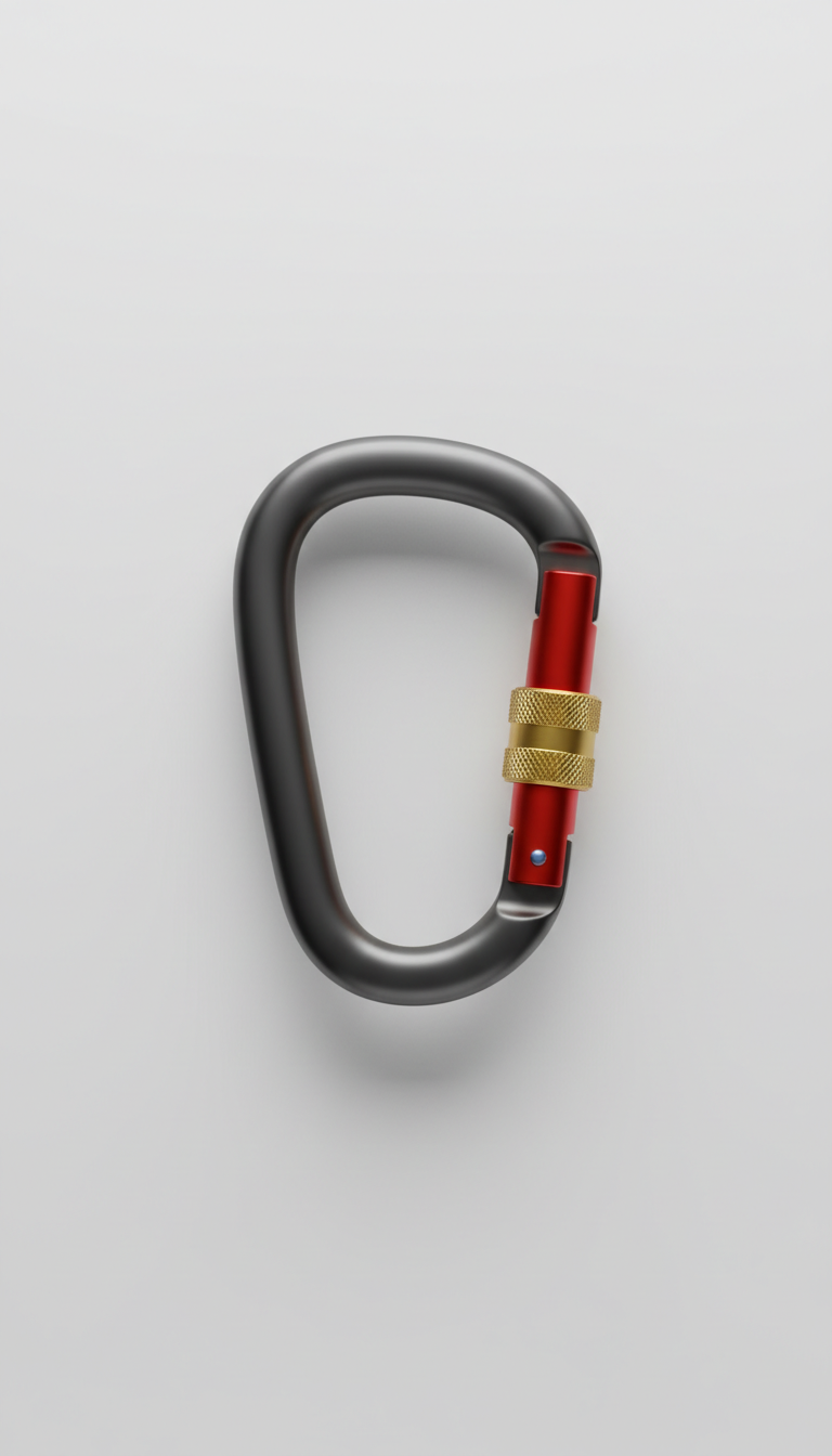 Performance Climbing Carabiner With Locking Gate